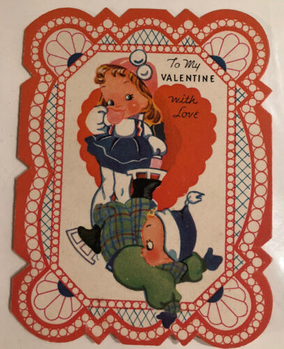Vintage 1950s Valentines To My Valentine With Love Box2 - £4.44 GBP