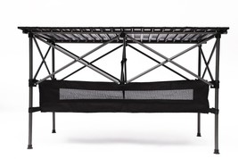 1-piece Folding Outdoor Table with Carrying Bag 44.46X27.56X27.56in - Black - £80.14 GBP