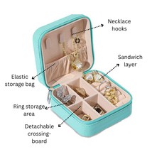 Portable Jewelry Travel case, Jewelry case for earrings and rings - $17.00