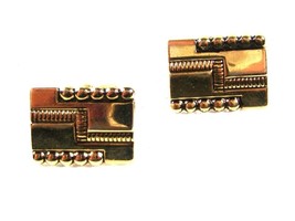 1950&#39;s - 60&#39;s Goldtone Dressy Cufflinks by ANSON 22916 - £19.73 GBP