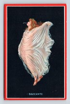 Art Nouveau Donna Baccante Da Antonio Ricciani Unp DB Cartolina L15 - £16.00 GBP
