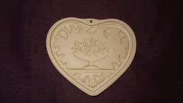 Come to the Table Heart Pampered Chef 1999 Clay Mold Terra Cotta Baking - £15.97 GBP