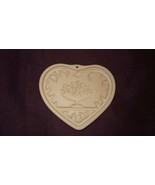 Come to the Table Heart Pampered Chef 1999 Clay Mold Terra Cotta Baking - $19.99
