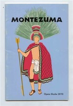 Montezuma By Roger Sessions American Premier Opera Guide 1976 Orpheum Boston  - £22.15 GBP