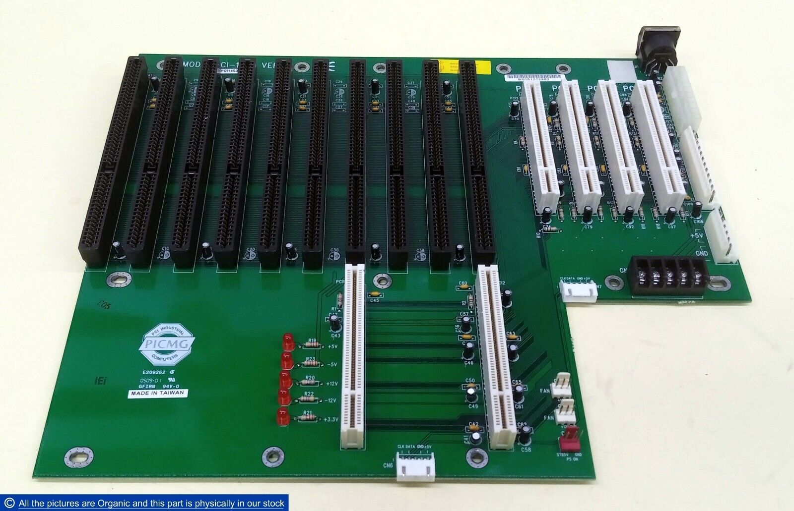 iEi PCI-14S3 Ver E1 14-Slot PICMG Backplane 4x PCI 9x ISA For Industrial PC - $225.00