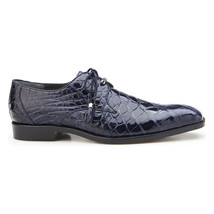 Belvedere Men's Shoes Lago Genuine Alligator Plain Toe Tassel Navy 14010 image 4