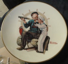 Ship Ahoy, Norman Rockwell- 1978 Danbury Mint Gorham Coll. Plate COA - £23.32 GBP