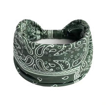 New Paisley Bandana Print Headband Twisted Stretchable Yoga Headband Hai... - £13.55 GBP