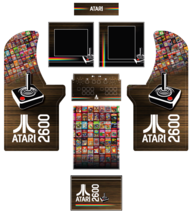 ARCADE1UP, ARCADE 1UP ATARI 2600 ARCADE DESIGN/Arcade Cabinet GRAPHICS Art  - $28.00+