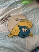 Smurfette HAND PAINTED Lawyer On Wood WALL Hanging - $7.60