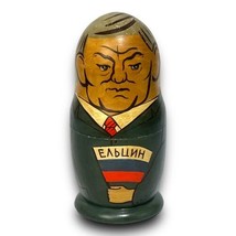 Russian Leader Nesting Dolls Yeltsin Gorbachev Brezhnev Khrushchev Stalin Lenin - £46.60 GBP