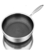 Whole Body Tri-Ply Stainless Steel Frying Pan Wok Double-sided Honeycomb... - $1,001.40 MXN+