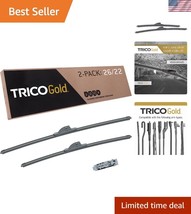 Gold 26&quot;/22&quot; Wiper Blades Set - Heavy-Duty All-Weather Performance &amp; DIY... - $48.50