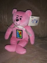 Postal Pals Susanna Breast Cancer Plush Find A Cure 8&quot; Pink Teddy NWT Stuffed... - £15.02 GBP