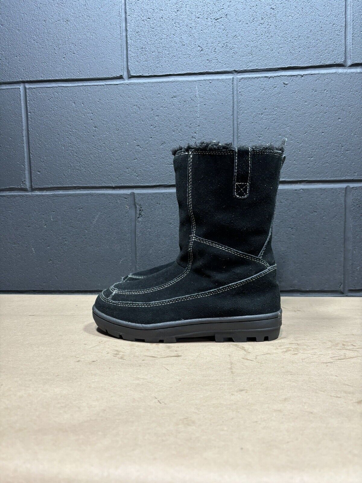 Primary image for Sonoma Sedona Black Leather Winter Boots Women’s Sz 7.5 M