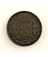 1858 Spain 25 Centimo (VF very Fine Plus Condition - $63.48 CAD