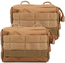 2 Pack Tactical Compact Water-Resistant Utility Gadget Gear Edc Pouch By - £35.89 GBP