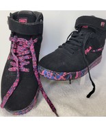 Fila Vulc Marble Sneakers Shoes Lace Up 5FM00849-965 Women’s Black Pink SIZE 7.5 - $44.54