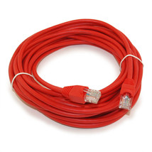 25Ft Cat5E Ethernet Rj45 Patch Cable Stranded Snagless Booted Red - £16.41 GBP