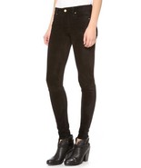 New Womens 24 Black 7 for all mankind Jeans Pants USA Sueded Skinny Soft... - £156.68 GBP