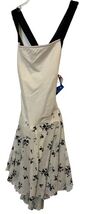 Motionwear Off-White &amp; Black Floral Wide Strap Dress w/ DanceFlex, Size ... - $259.91 MXN