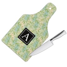 Bamboo Leaves : Gift Cutting Board Greenery Pattern Summer Tropical Plant Ecolog - £22.83 GBP