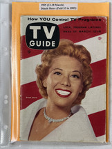 1955 TV Guide March 12 -  Dinah Shore; Nanette Fabray; The Vise; Bob Cummings - £23.10 GBP