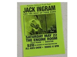 Jack Ingram Poster Concert Engine Room - $8.96