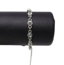 Paparazzi Silver &amp; Clear Adjustable Clasp Bracelet - New - $4.50