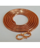 20 inch Pure Copper Snake Type Chain Necklace, Healing Copper Jewelry, S... - $27.63 CAD