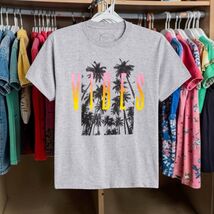 Capsule Boys Graphic Tee Size Small Gray Vibes Palm Tree Shirt Cotton EUC - $11.87