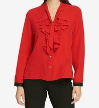 Women&#39;s Business Formal Work party Cocktail Ruffle blouse top tunic plus... - $69.99
