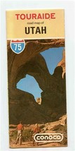 Conoco Touraide Highway Road Map of Utah Gousha 1975 - £9.57 GBP