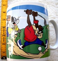 Vintage Bugs Bunny TAZ Golfer BIG Coffee Mug Cup Warner Bros Store Exclusive - £14.99 GBP