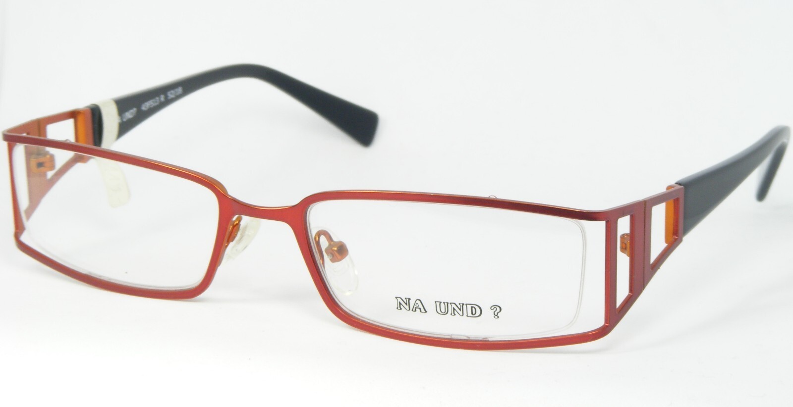 Na Und ? Diseño Marion Ramm 43F513 R Rojo/Naranja Gafas 52-18-130mm Alem... - $70.32