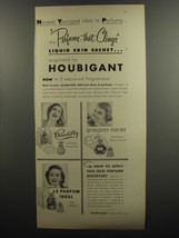 1953 Houbigant Perfume Ad - Chantilly, Quelques Fleurs and Le Parum Ideal - £14.78 GBP