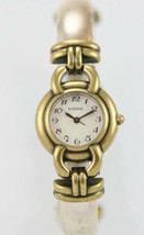 Fossil Watch Womens Stainless Silver Gold Retro Water Resistant Cream Qu... - $33.54
