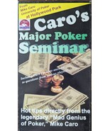 Mike CARO's Major Poker Seminar VHS 1998 - $12.95