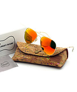Top Brand Name Aviator Sunglasses Retro 3025 Large Metal Flash Glass Red... - $19.99