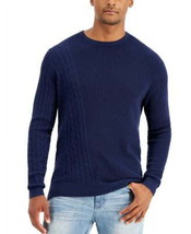 Alfani Men&#39;s Regular Fit Geo-Stich Sweater in Neo Navy-Large - £15.02 GBP