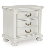 Montelaine - Antique White - Three Drawer Night Stand - $365.17 CAD