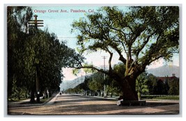 Orange Grove Avenue Street View Pasadena CA California UNP DB Postcard P16 - £3.01 GBP