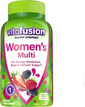 vitafusion Womens Daily Gummy Multivitamin: vitamin C &amp; E- Delicious Berry Flav - £23.91 GBP