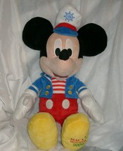 20" Sailor Mickey Mouse Disney Macy's Holiday 2009 Stuffed Animal Plush Toy Talk - $14.25