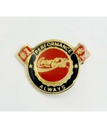 Vintage 1999 Coca-Cola Nascar #1 Performance Always Gold Tone Lapel Pin  - £11.86 GBP