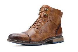 Size 7~13 Retro Men Boots Fashion Comfortable  Spring Leather Boots - £40.49 GBP