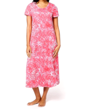 Carole Hochman 100% Cotton Lounge Dress- Hibiscus, Small - £24.96 GBP