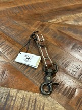 Nwt Will Leather Goods Snap Key Clip Chain Genuine Leather - £11.67 GBP