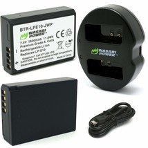 Wasabi Power Battery (2-Pack) and Dual USB Charger for Canon LP-E10 &amp; Canon EOS  - £32.12 GBP
