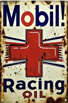 Mobil Exxon Retro Vintage Gas Gasoline Oil Tin Sign 8x12 inches Station Hh - $34.91 CAD